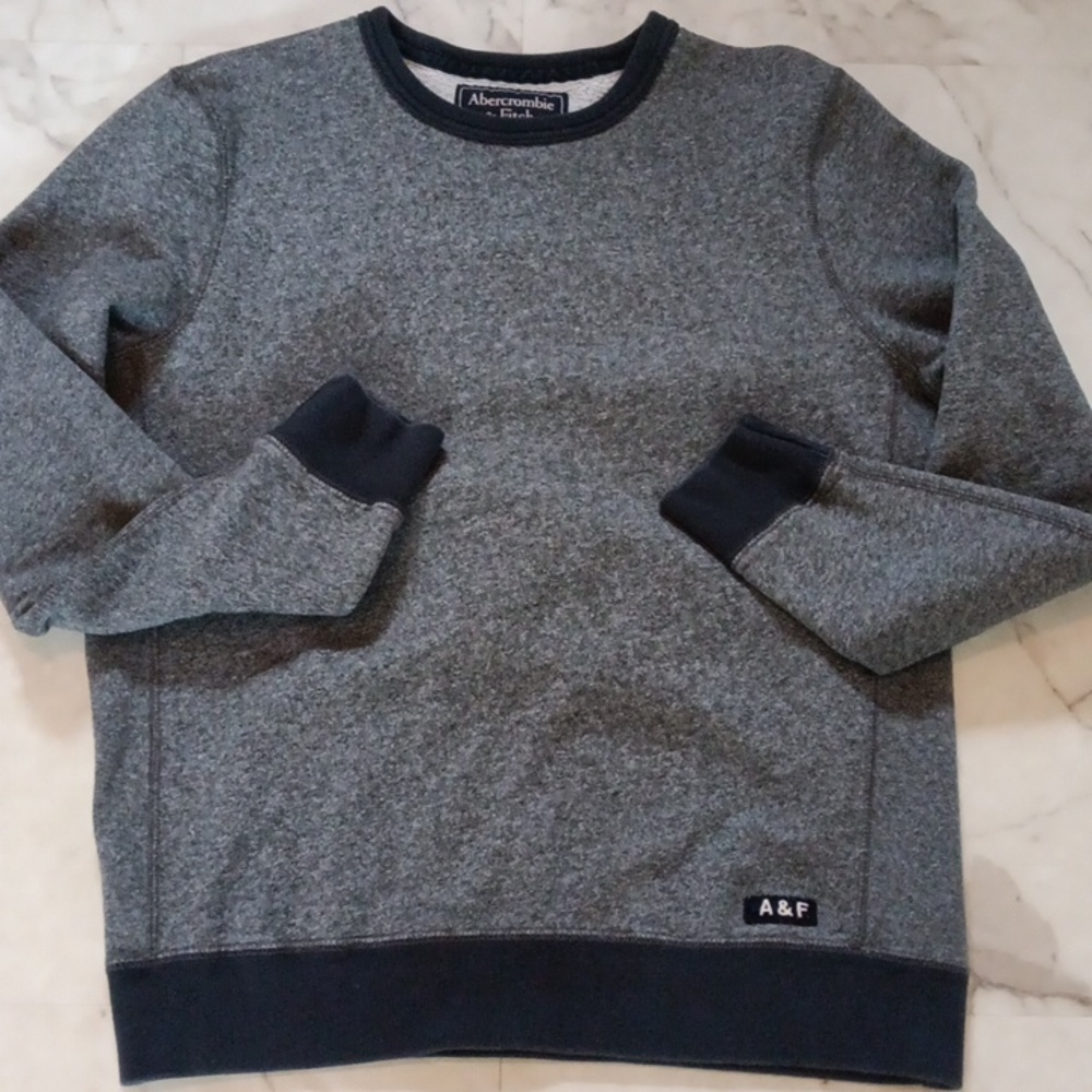 Abercrombie & Fitch Blue And Gray Sweatshirt.